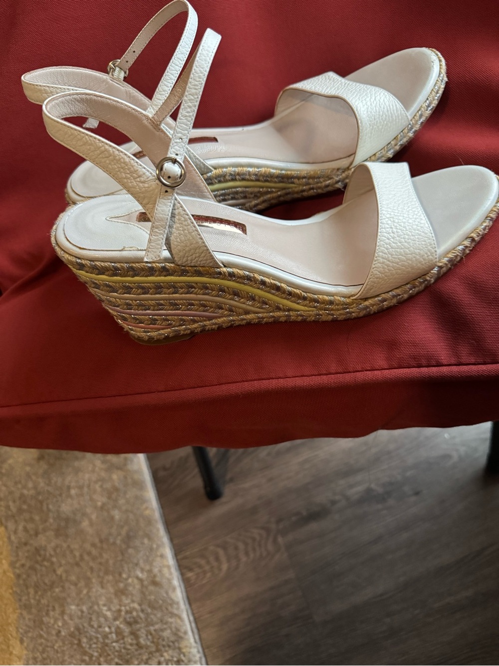 Women’s Cream Wedge Sandals – Elegant Summer Sophia Webster Espadrille